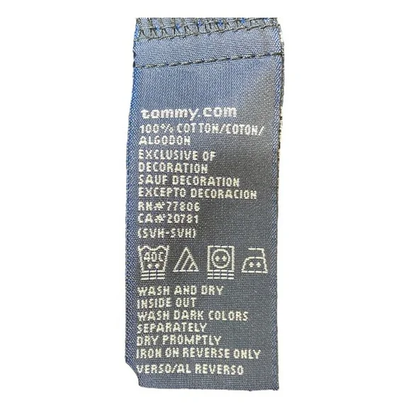 Tommy Hilfiger Unisex Sleepwear Heavy Terry One Size Robe Dark Blue 100% Cotton - Picture 10 of 16